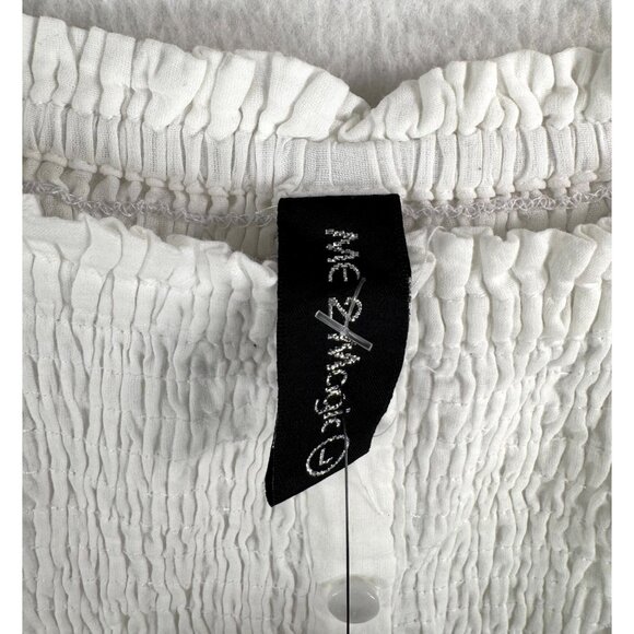 Me 2 Magic Eyelet Maxi white boho princess dress crochet 90s beach sz L - Picture 3 of 8